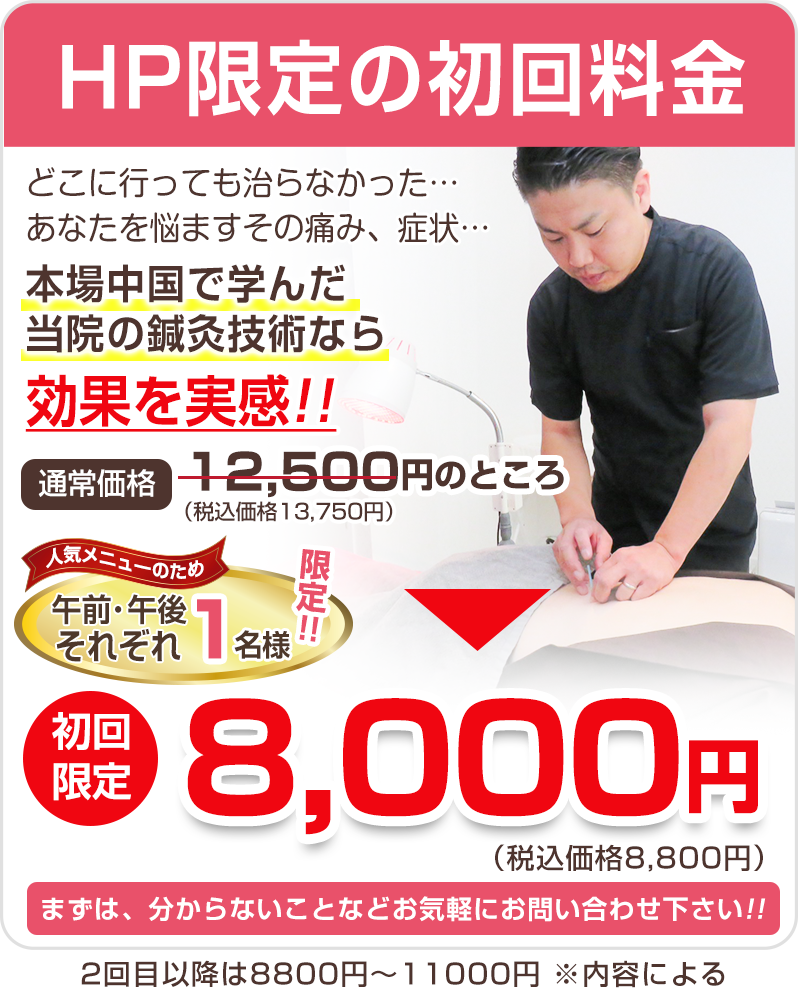 HP限定初回料金8800円(税込)